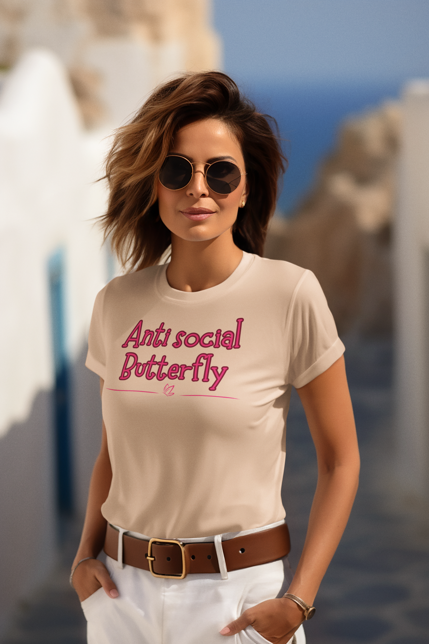 Anti social butterfly - T-shirt