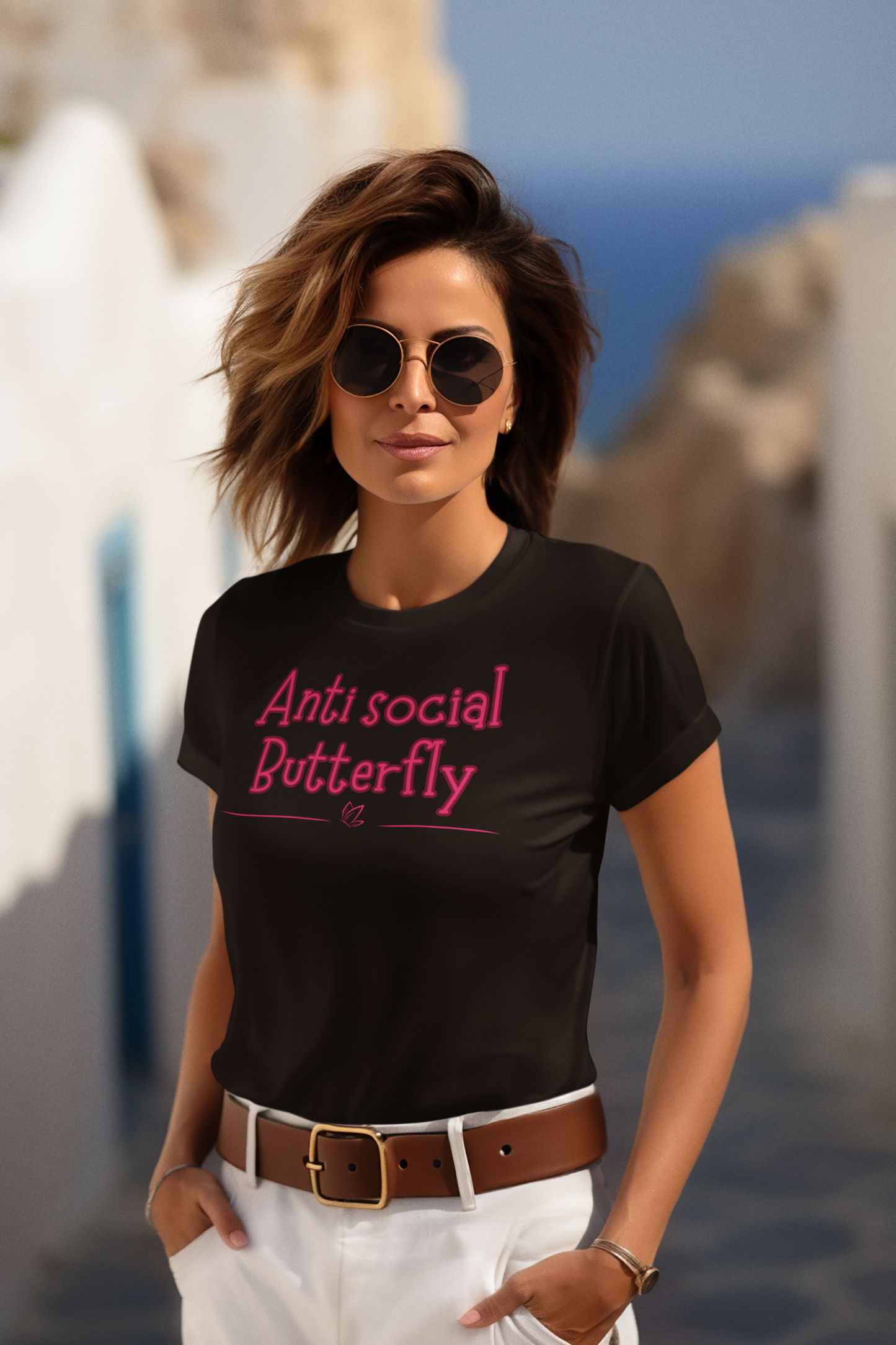 Anti social butterfly - T-shirt