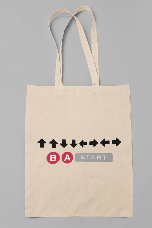 Konami cheatcode - Totebag