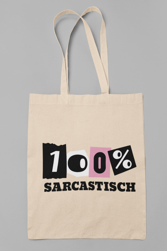 100% sarcastisch - Totebag