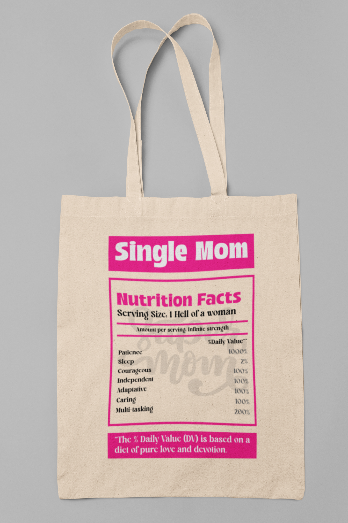 Single mom nutrition - Totebag