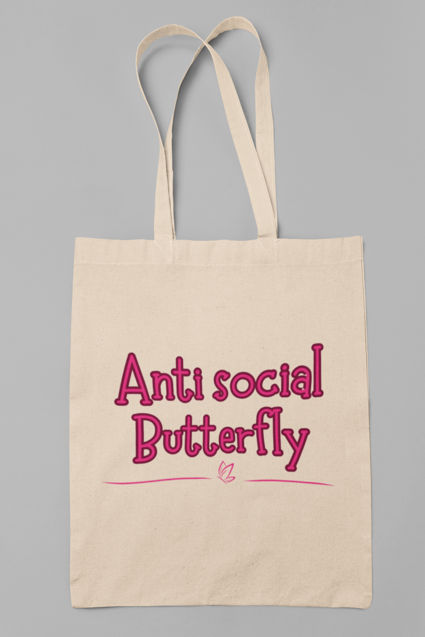 Anti social butterfly - Totebag