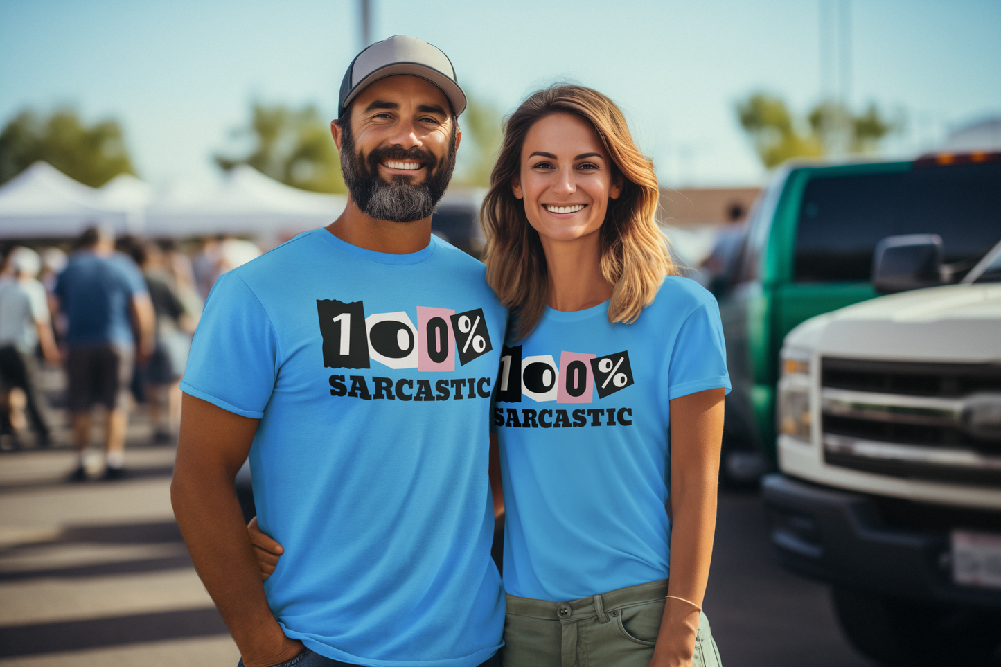 100% sarcastic - T-shirt