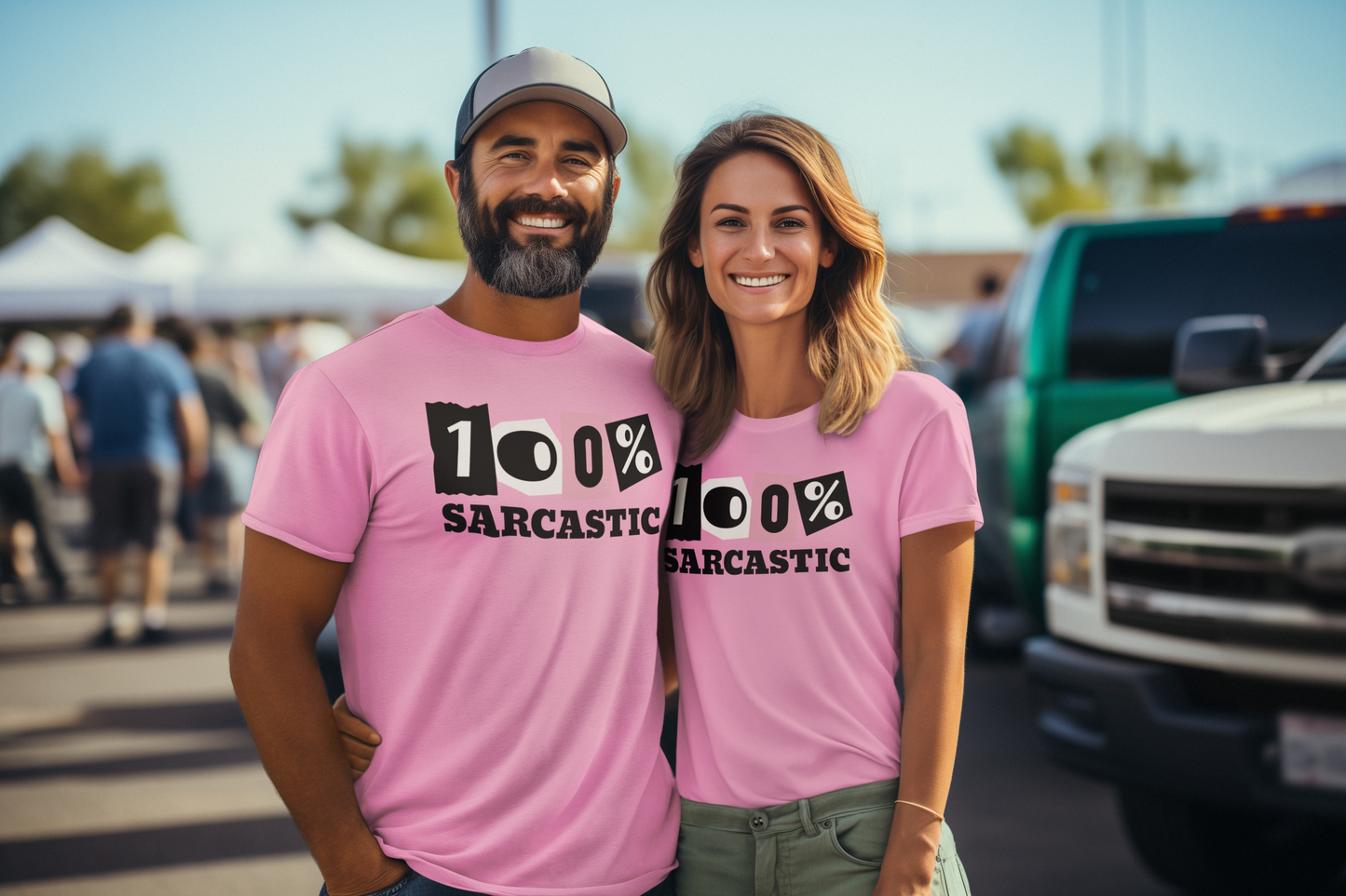 100% sarcastic - T-shirt