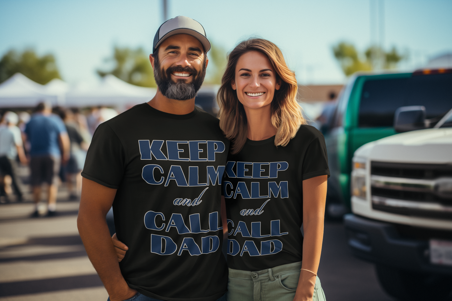 Keep calm and call dad - T-shirt