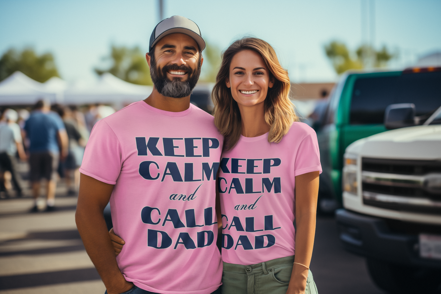 Keep calm and call dad - T-shirt