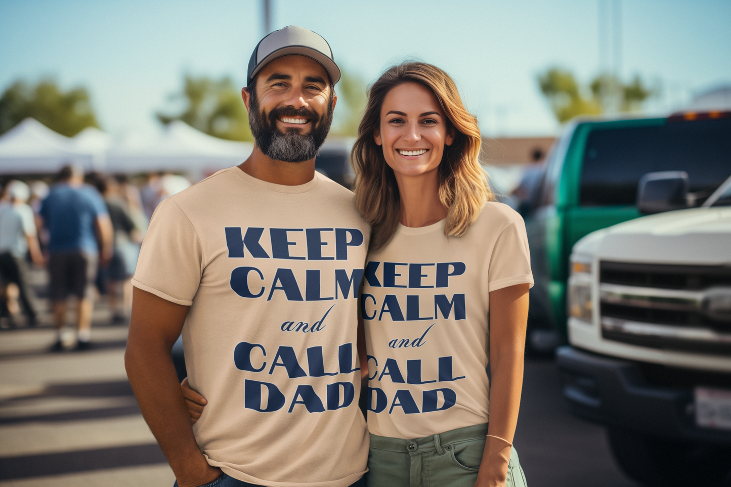 Keep calm and call dad - T-shirt