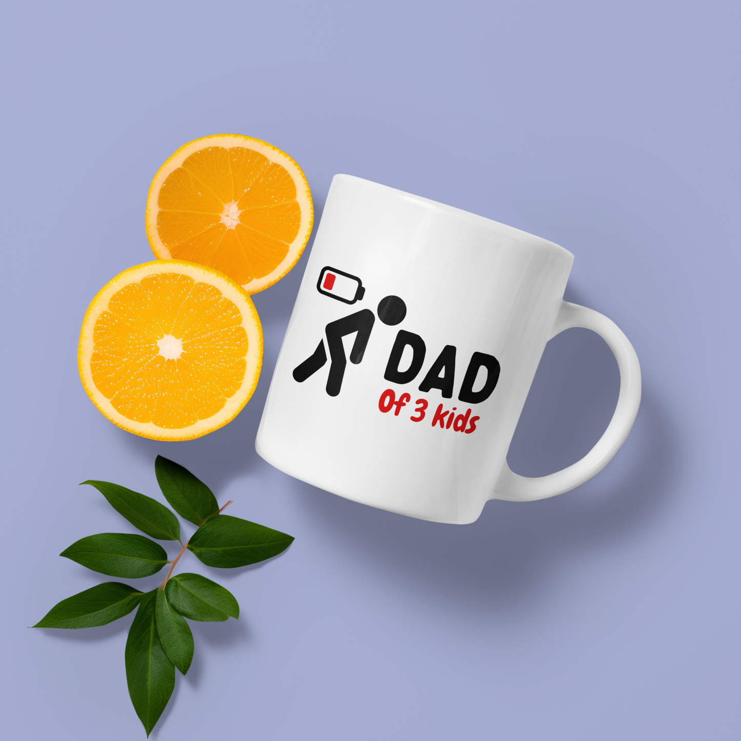 Dad of 3 kids - Mug 11oz. (Amount of kids is adjustable)