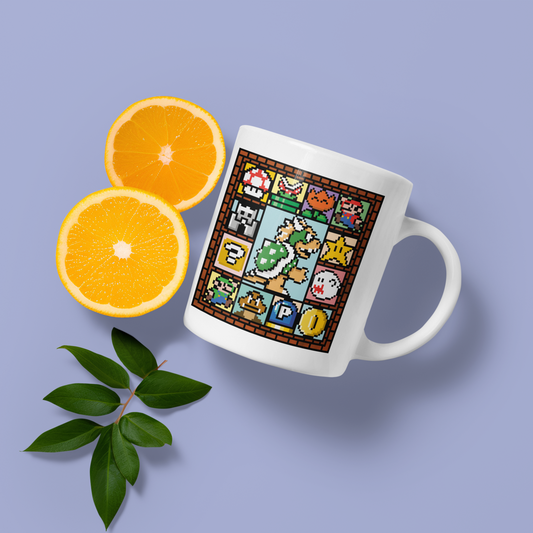 Bowser pixel art - Mug 11oz.