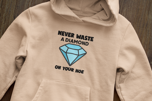 Never waste a diamond on your hoe - Hoodie