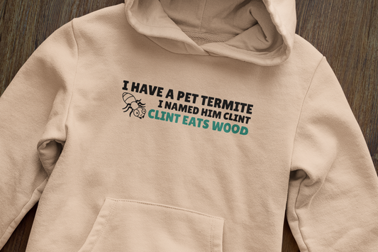 Clint eats wood - Hoodie