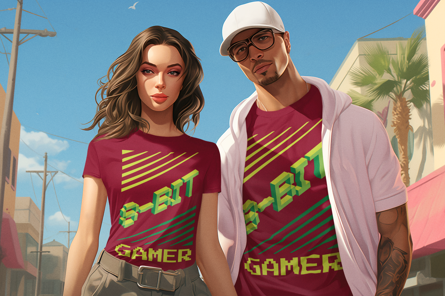 8bit gamer - T-shirt