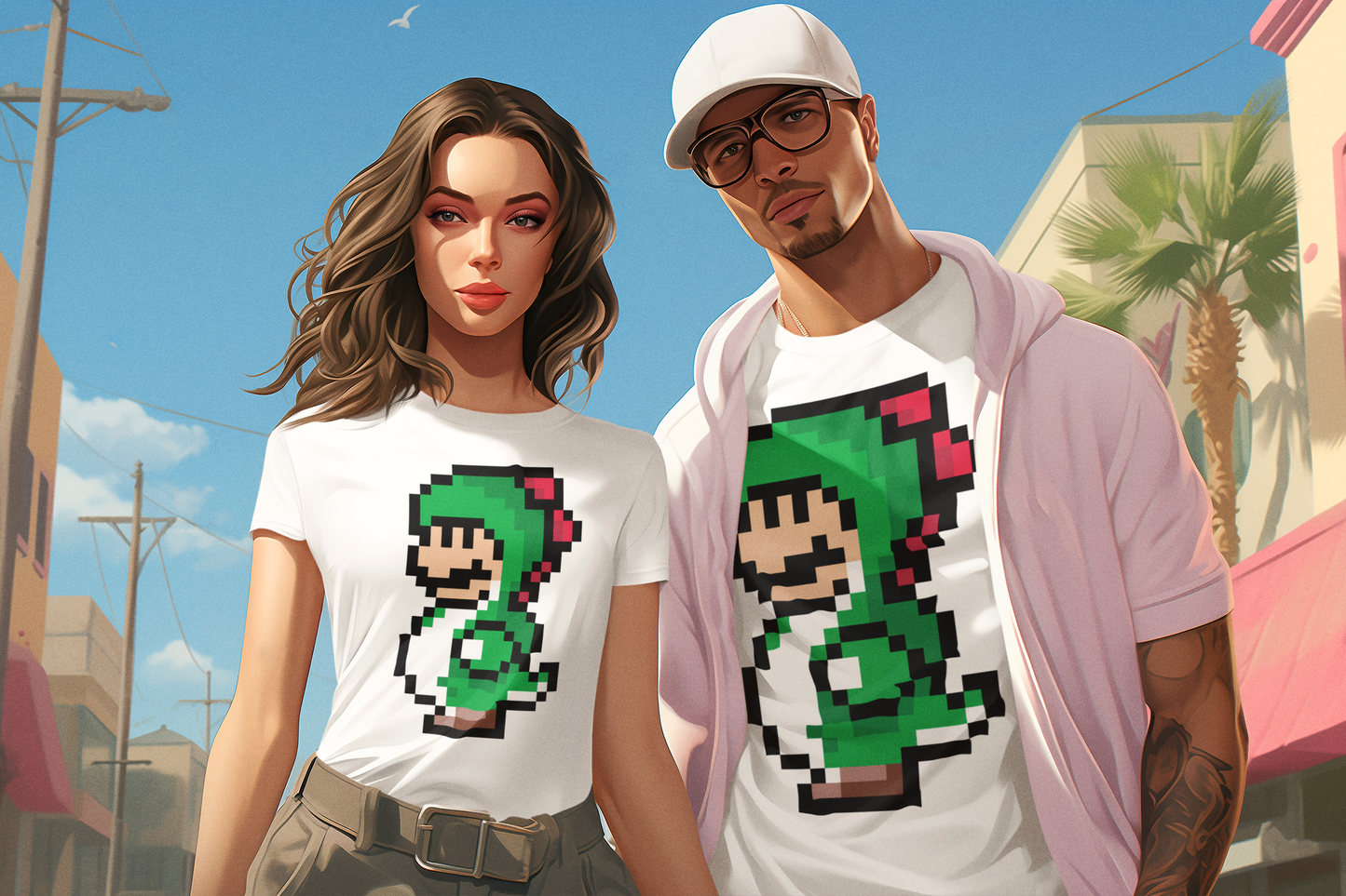 Mario Yoshi - T-shirt