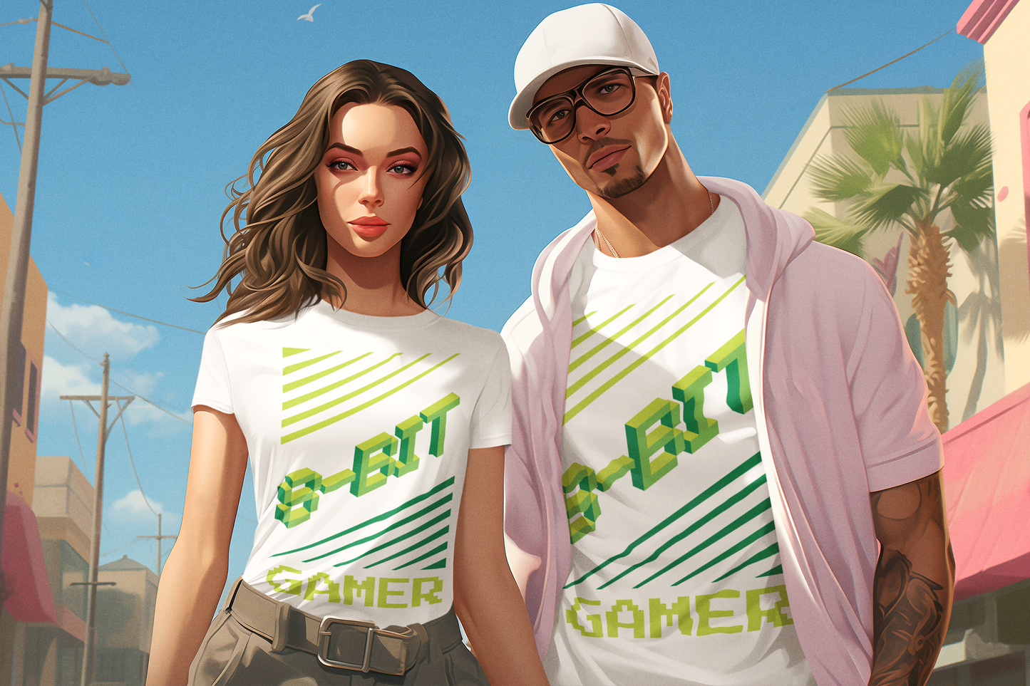 8bit gamer - T-shirt