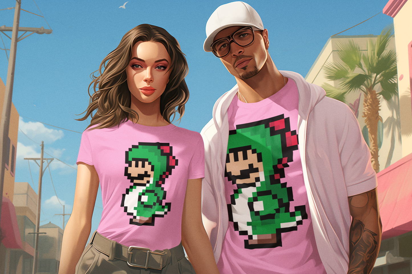 Mario Yoshi - T-shirt