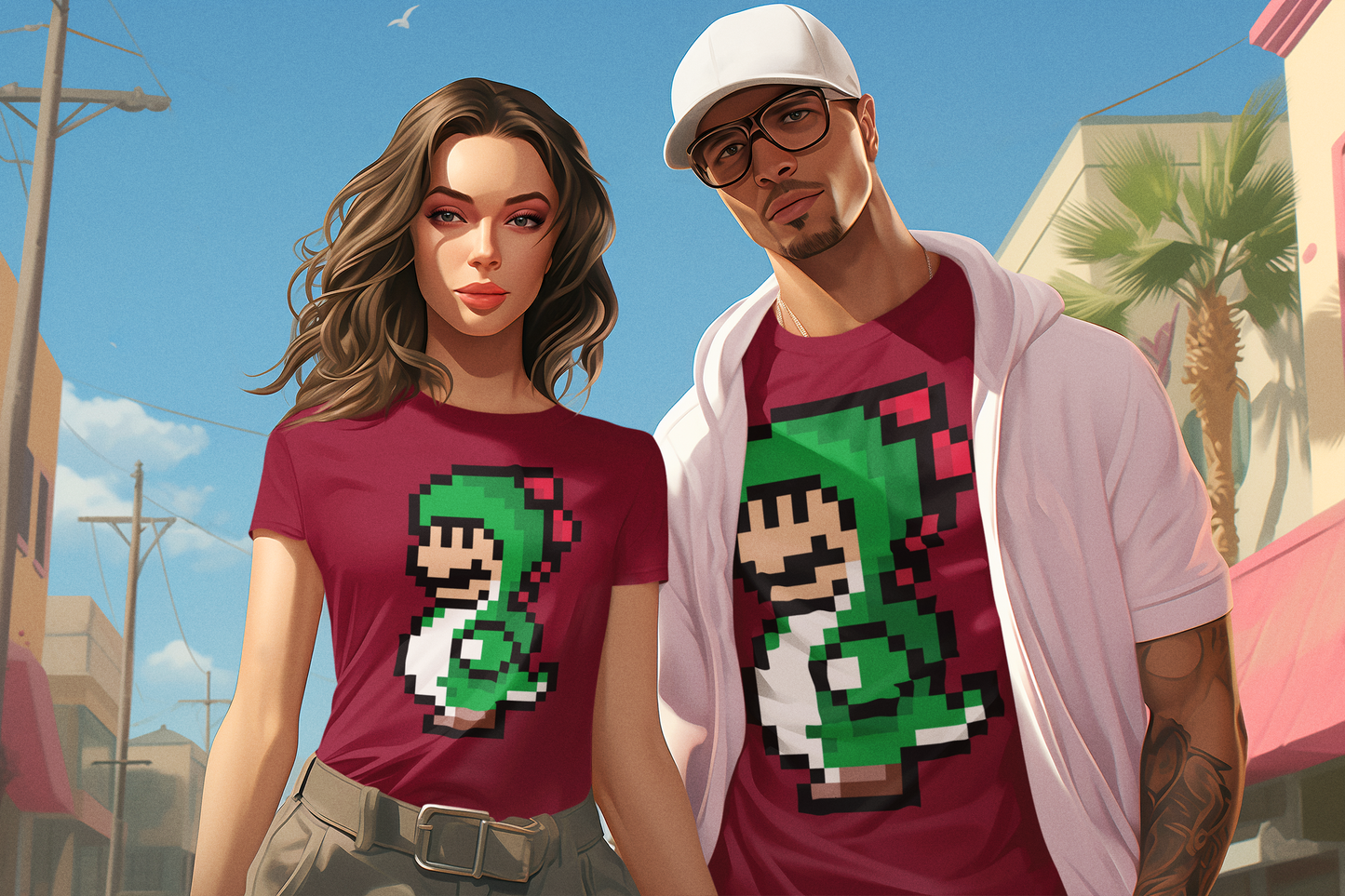 Mario Yoshi - T-shirt