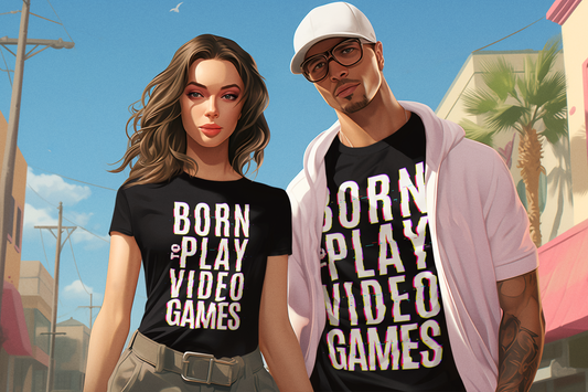 Born to play videogames- T-shirt