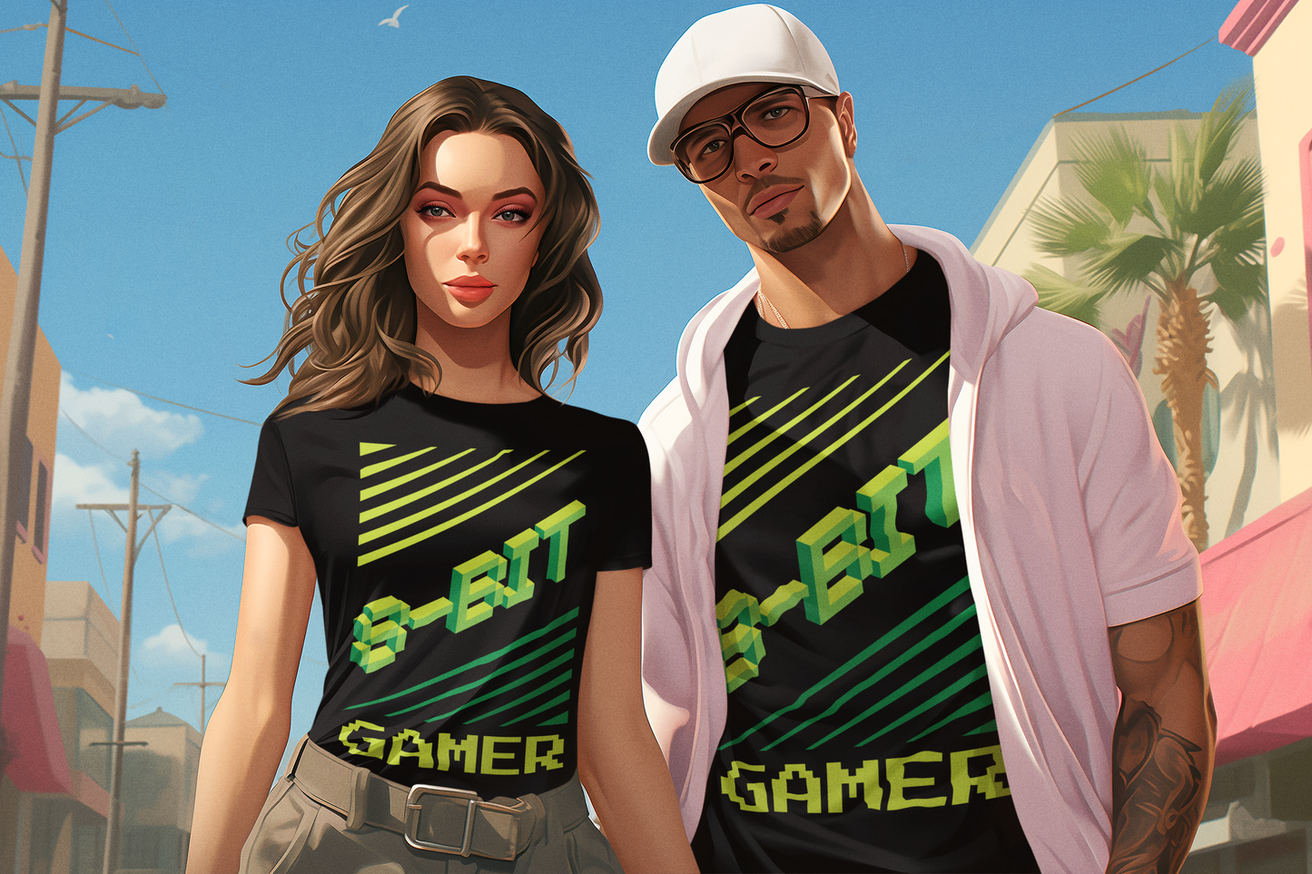 8bit gamer - T-shirt