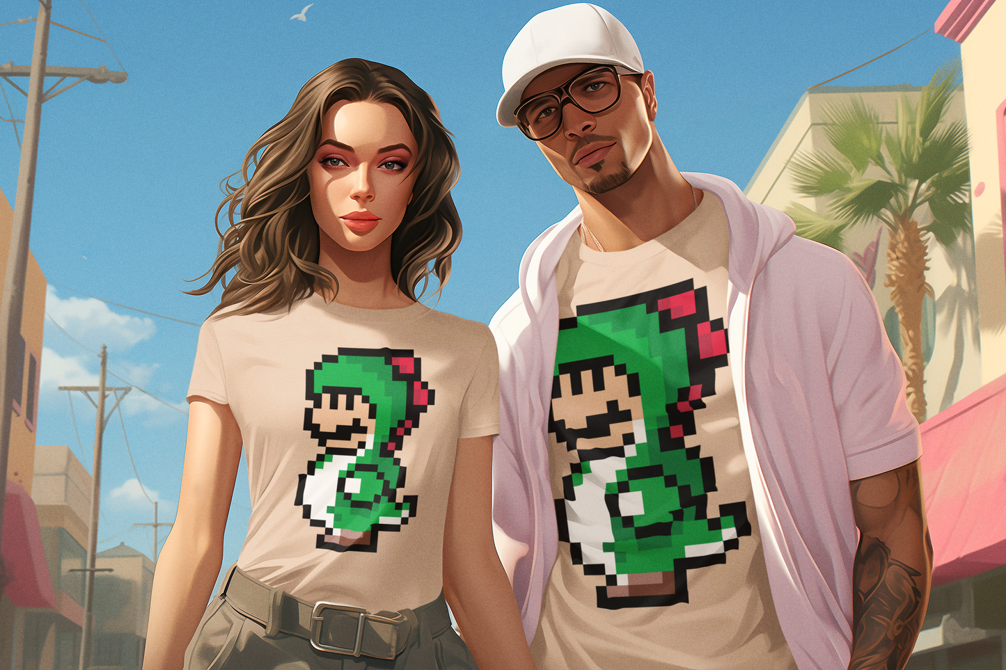 Mario Yoshi - T-shirt