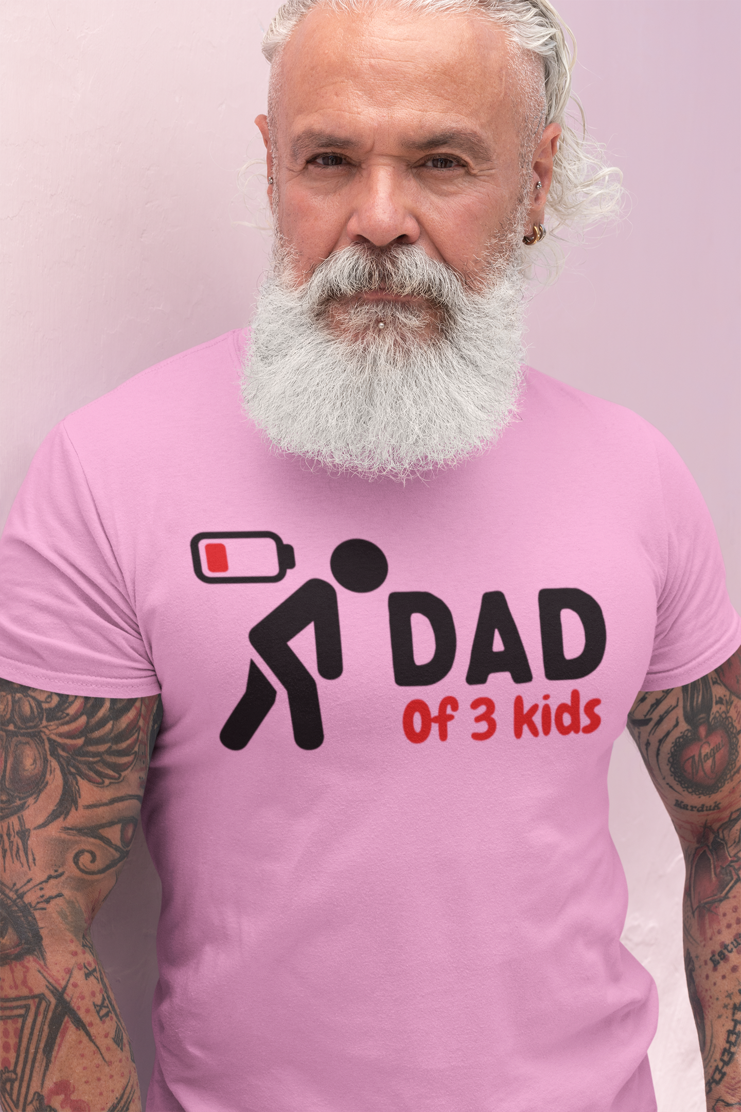 Dad of 3 kids - T-shirt (Amount of kids is adjustable)