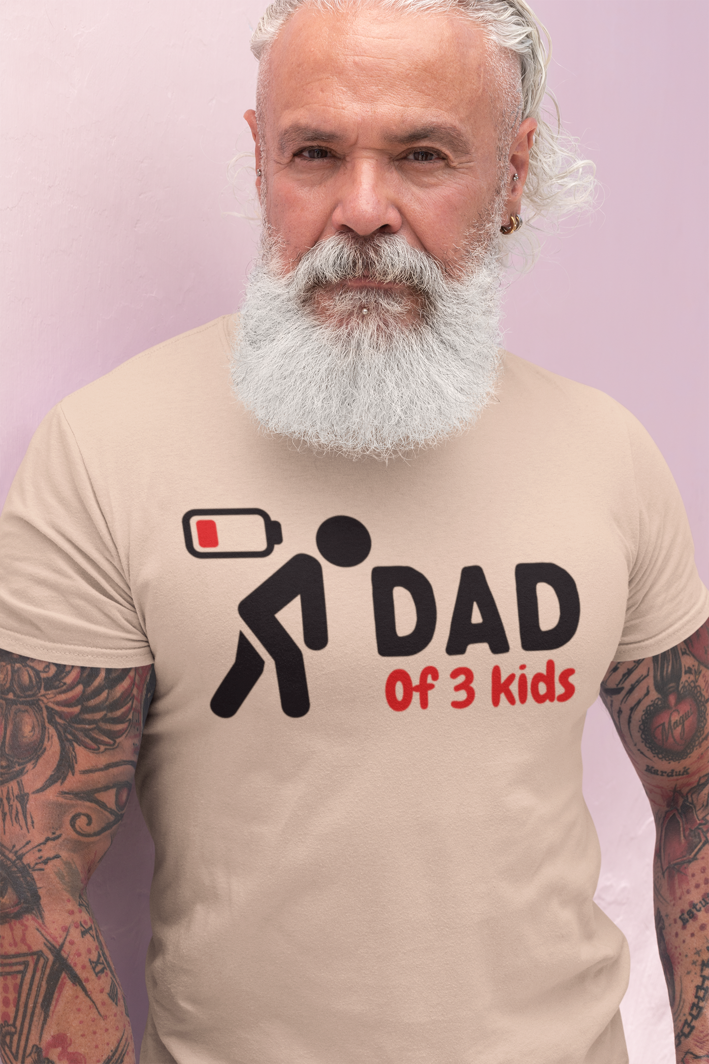 Dad of 3 kids - T-shirt (Amount of kids is adjustable)