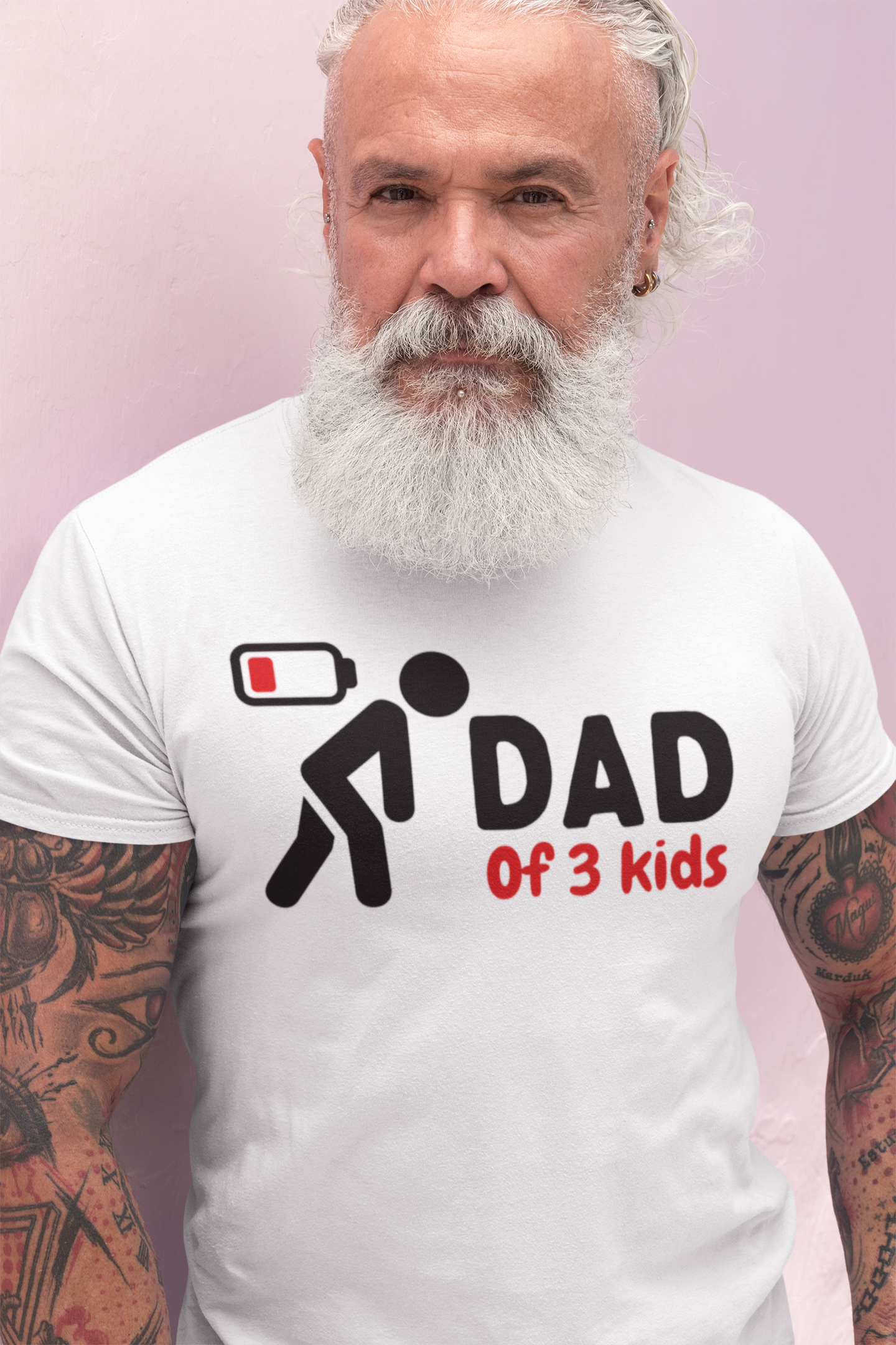 Dad of 3 kids - T-shirt (Amount of kids is adjustable)